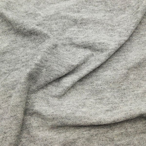 Tissu jersey élastique gris chiné modal 40S, matière tricotée en rayonne et élasthanne pour t-shirts à manches courtes et hauts basiques - Product Image 2