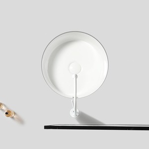 Cupc <span class=keywords><strong>12</strong></span> <span class=keywords><strong>Inch</strong></span> Fabriek Ronde Moderne Ronde Keramische Sanitair Badkamer Onderbouw Wastafel Porseleinen Wastafel Wastafel - Product Image 3