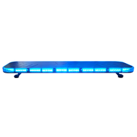 Barre lumineuse d'avertissement LED rouge et bleue 12V DC pour éclairage extérieur automobile