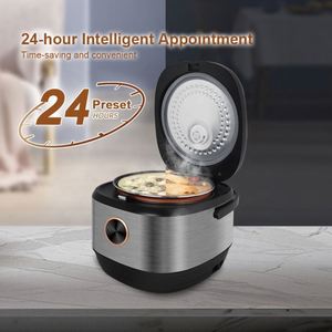 Vente directe usine Nouveau modèle de cuiseur à riz portable 5L Commercial Multifonctionnel Silver Crest Cuiseur à riz électrique avec cuiseur vapeur - Product Image 3