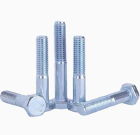 Vis à tête hexagonale en zinc DIN933 M4 100mm Grade A2-70/A4-80, finition semi-lisse, vis d'implantation, prix de gros, vente chaude