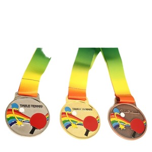 <b>Table</b> <b>Tennis</b> Medals Zinc Alloy 85g Extra Heavy Electroplated Championship Awards Durable Custom Logo Printing - Product Image 3