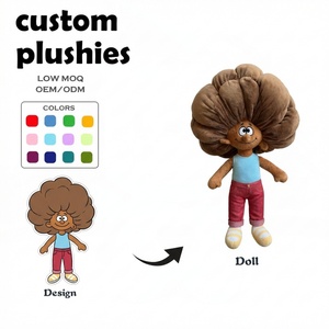 Fabricante de Juguetes de Peluche Personalizados al por Mayor, Muñeca de Dibujos Animados de Pelo Largo, Mercancía <span class=keywords><strong>para</strong></span> Festivales de Música, Juguete Gigante Blandito Personalizado <span class=keywords><strong>para</strong></span> Máquina de Garras - Product Image 1