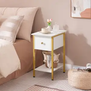 Wholesale Custom Cheap Living Room Bedroom Multi-function Nightstand Wooden Sofa Coffee Slim Side End Table With Drawer