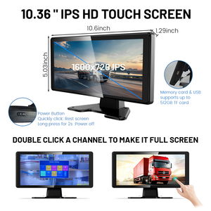 Monitor Inteligente con IA de 10.36 Pulgadas HD con Vista Cuádruple, Asistente de Marcha Atrás para Automóviles con Cámara de Visión Nocturna IP69K para Maquinaria Agrícola - Product Image 3