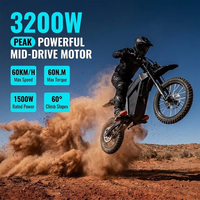 Vélo Électrique Tout-Terrain Adulte OEM avec Moteur Central 48V 1500W, Autonomie 80-90km, Charge Utile 150kg, Expédition en 3 Jours depuis l'Entrepôt Américain - Moto Électrique