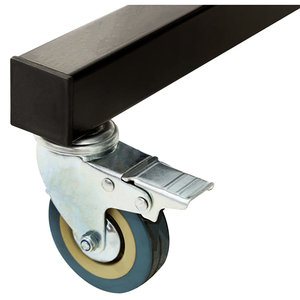 Barrière en métal <span class=keywords><strong>de</strong></span> fer noir avec 4 roues mobiles Sécurité Construction Garde-corps Entrepôt Barrières <span class=keywords><strong>de</strong></span> protection en acier - Product Image 5