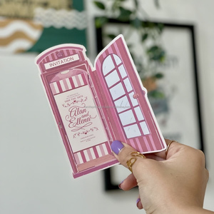 การ์ดอวยพรพรีเมียมแบบกำหนดเองพร้อมซองกระดาษแฟนซีคุณภาพสูง พิมพ์แบบ Letterpress ผิวสัมผัสแบบนูน พร้อมพิมพ์โลโก้ตามสั่ง - Product Image 2