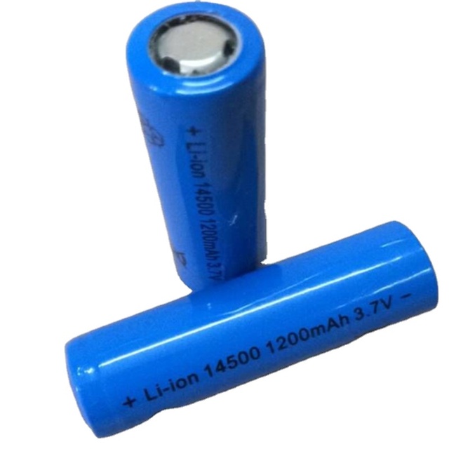 Cylindrical 14500 Lithium Battery 1200mAh Large Capacity Mouse Shaver 3.7V Power Rechargeable Battery
