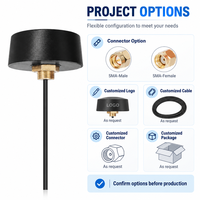 Antenne 4G LTE traversante pour armoire de distributeur automatique 48x22.3mm pour connecteurs mâle/femelle Plage de fréquences 698-2690MHz 3.6dBi