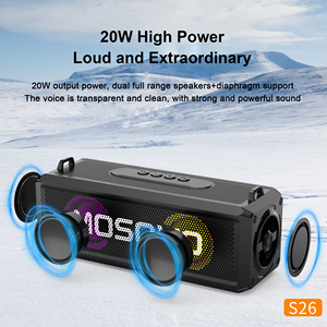 Cornetas Altavoz 20W Inalámbrico Mini Bicicleta Eléctrica Auto Sound King Portatil Altavoz Plástico Bocina Sub Woofer - Product Image 2