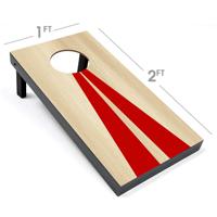 Jeu de Cornhole d'extérieur, Entraînement interactif d'intégration sensorielle, Planche de lancer en bois poli, Planche à sacs de sable, Multi-occasions