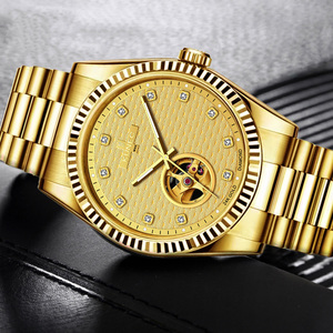 1Customized Luxury Stainless Steel Miyota <b>Automatic</b> Mechanical Water Resistant <b>Chronograph</b> Men's Watch Pointer Dial 20mm Band - Product Image 3