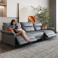 Chingxin Vietnam Fabrik europäischer Stil 3 Sitze manuell leder verstellbar Wohnzimmer elektrisches modernes Liegesessel Sofa