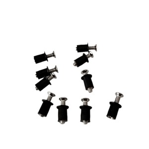 Tornillos Autorroscantes de Cabeza Plana Ranurada, Métricos, Negros, con Arandela, Rosca Derecha, para Uso General en la Industria - Product Image 5