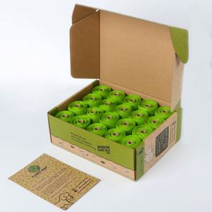 <b>Compostable</b> Dog Poop <b>Bag</b> Biodegradable Scented Dog Portable Waste <b>Bags</b> - Product Image 1