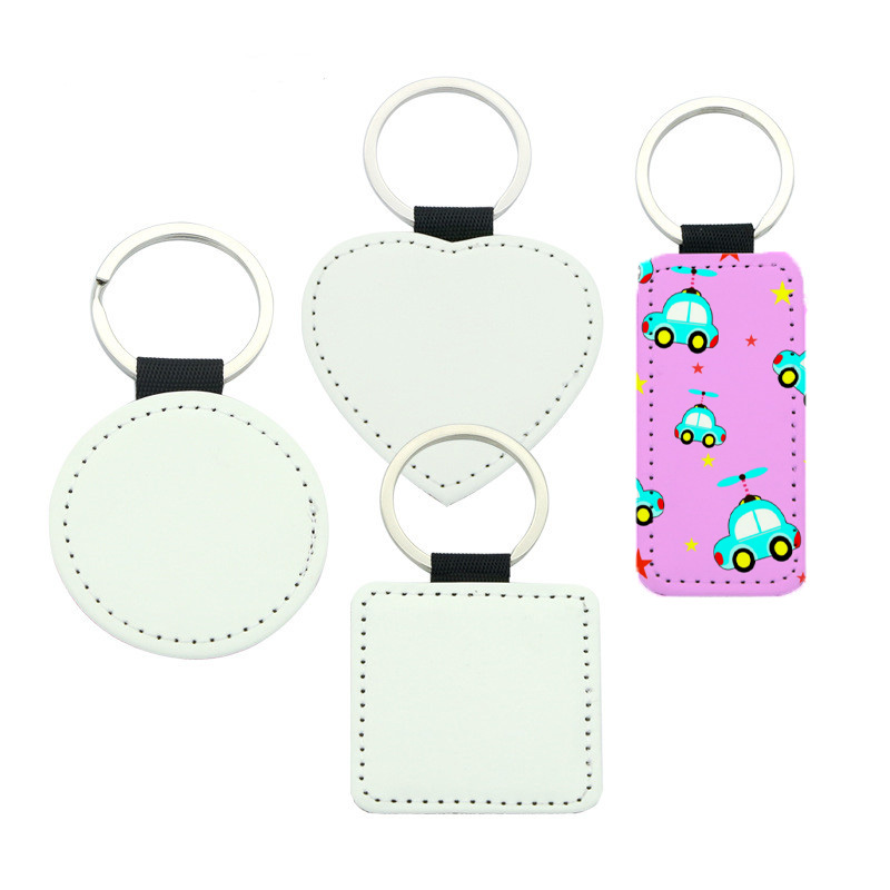 Кожаный брелок с сублимационной печатью, рождественские украшения, подвески, сублимационные брелоки, подвески для творчества