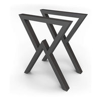 Pieds de table en métal robustes pour hauteur de comptoir de cuisine, base de table à manger en acier industriel avec pieds amovibles de 200mm