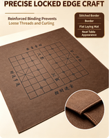 Tapis de jeu double face écologique insonorisant pour Mahjong et échecs chinois, résistant à l'usure, antidérapant, housse de bureau multi-usage
