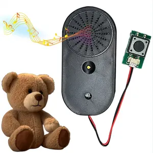 push button or light sensor Usb Port Downloadable Mp3 Sound Box voice recorder Music Sound Module For Plush Toy gift box