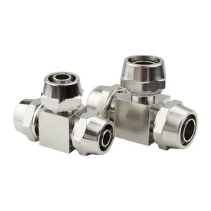 ข้อต่อลิ่ยวนแบบลมชนิดที  ทองแดง ขนาด 4 6 8 10 12 มม.  แบบแรงดันสูง - Product Image 1