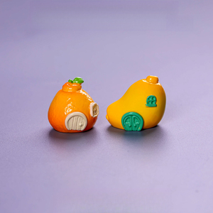 KI zhuojing - Adornos de Resina en Miniatura para Decoración DIY, Diseño de Casa de Frutas de Dibujos Animados, Piezas Desmontables - Product Image 4
