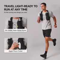 Gilet d'hydratation NEVO RHINO 5L, sac d'hydratation pour le cyclisme, nylon léger, sac à eau de 500 ml, bouche ronde avec couvercle, équipement de plein air
