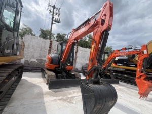 Mini-excavatrice sur chenilles Kubota KX163 d'occasion, d'origine japonaise, 5,6 tonnes, bon état - Product Image 5