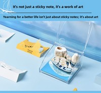 Ornement de bureau personnalisable en carton 3D découpé en forme de voilier, bloc-notes calendrier à pages détachables sans colle, directement de l'usine