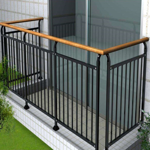 Hàng rào lan can ban công nhôm ngoài trời và tay vịn bằng thép carbon có thể tùy chỉnh cho các ứng dụng trong nhà và ngoài trời khác nhau - Product Image 4