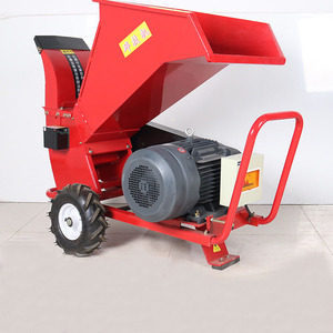 Broyeur de jardin électrique 220V de qualité professionnelle avec roues, prise européenne, démarrage électrique pour le broyage des branches et de la paille - Product Image 1