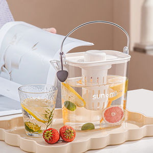 Màu Kem nước lạnh bình với xử lý công suất lớn nhựa cho nước trái cây cà phê & trái cây trà - Product Image 5