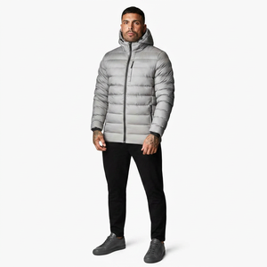 Veste d'hiver matelassée légère et respirante pour homme FINER THREADS, pliable, séchage rapide, avec logo personnalisé sur le devant - Product Image 1