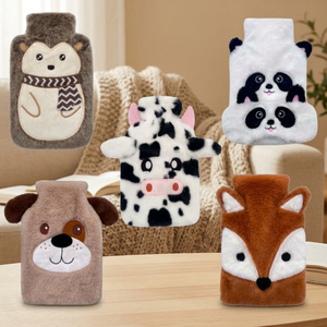 Borsa dell'acqua calda in tessuto con fantasie animali assortite (Dintex 03221 Modello 9000214 EAN 8412776032222) - Product Image 2