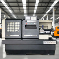 Tour horizontal CNC à lit plat CK6140, machine-outil à broche simple, vitesse variable, commande GSK, haute précision pour la découpe des métaux