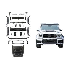 Kit carrosserie large style W465 <span class=keywords><strong>G900</strong></span> PHARRI pour Mercedes Classe G W463 2007-2018, comprenant capot en carbone sec, phares et passages de roues - Product Image 2