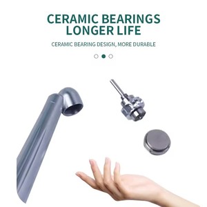 Pieza de mano quirúrgica profesional de alta velocidad con fibra óptica LED y escape trasero de 45 grados para extracción de dientes mudos impacéticos, CE - Product Image 2
