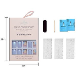 Rosalind faible quantité minimale de commande 30pcs court gelpolish bâton sur les <span class=keywords><strong>ongles</strong></span> ensemble filles carré <span class=keywords><strong>fantaisie</strong></span> artificielle <span class=keywords><strong>ongles</strong></span> presse sur les <span class=keywords><strong>ongles</strong></span> pour la vente en gros - Product Image 6