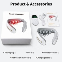 Dispositif de machine sans fil intelligent intelligent à impulsion électrique portable avec masseur de cou chauffant