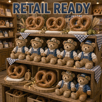 Jouets en peluche personnalisés pour l'Oktoberfest, OEM ODM, ours en peluche, chiot, bretzel, bière, poupée en peluche, vente en gros