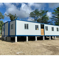 Remorque préfabriquée 20ft 30ft 40ft extensible minuscule préfabriqué pliable expédition conteneur Restaurant bureau maisons maison