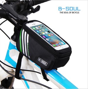 自転車バッグサイクリングアクセサリー防水タッチスクリーンMTBフレームフロントチューブ収納マウンテンロードバイクバッグ5.0インチ電話用 - Product Image 3