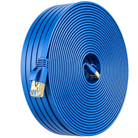 Câble réseau LAN Cat7 FTP plat, câble Ethernet 10 Gbps 600 MHz 32 AWG OFC RJ45 Cat 7, cordon de raccordement pour réseau de bureau de poste