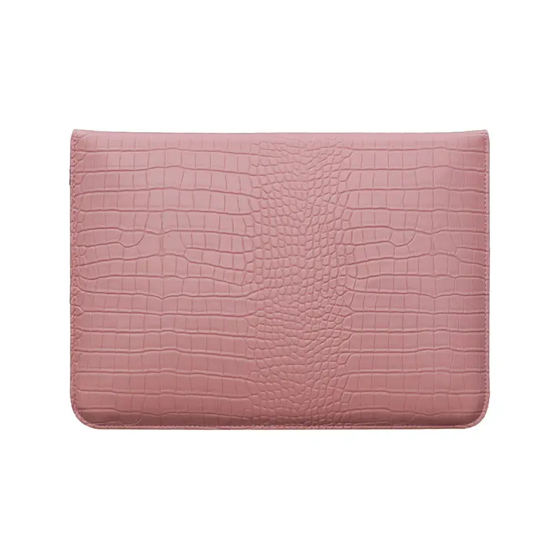 Großhandel Fabrik preis Tragbare Business Pink 13 Zoll Laptop-Abdeckung Leder Soft Case Hülle Laptop-Tasche für Macbook Pro