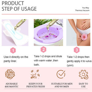 Produits d'hygiène féminine, soins Yoni, huile essentielle <span class=keywords><strong>de</strong></span> fleur <span class=keywords><strong>de</strong></span> radis vert, vente en gros, étiquette privée, huile Yoni - Product Image 4