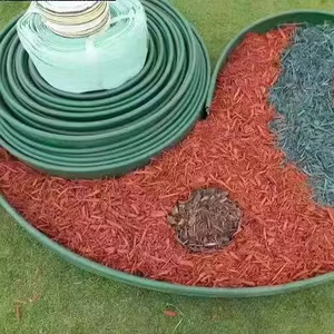 Borde de Plástico para Jardín, 5*5cm, 5*10cm, Decoración de Jardín, Camino, Valla, Césped, Color Verde y Negro - Product Image 1