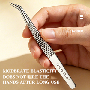 Pinzette di Alta Precisione Connie Cona - Strumento per Innesto Ciglia a Doppio Uso (per Ciglia a Ciuffetti e Singole) - Gadget Definitivo - Product Image 4