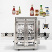 Machine de remplissage automatique à piston servo GT6T, remplisseuse de bouteilles haute précision pour miel, confiture, sauce, pâte visqueuse