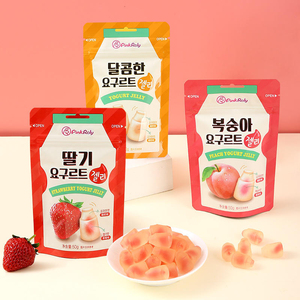 <span class=keywords><strong>Caramelle</strong></span> Gommose Coreane al Succo di Frutta 50g, Ripiene al Gusto Yogurt, Fragola <span class=keywords><strong>e</strong></span> Pesca Bianca - Product Image 6