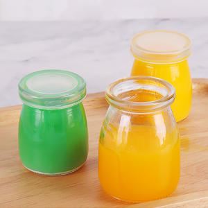 100Ml 150Ml 200Ml 300Ml Grosir Lucu Jam Yogurt Kaca Pudding Glass Jar dengan Tutup - Product Image 6